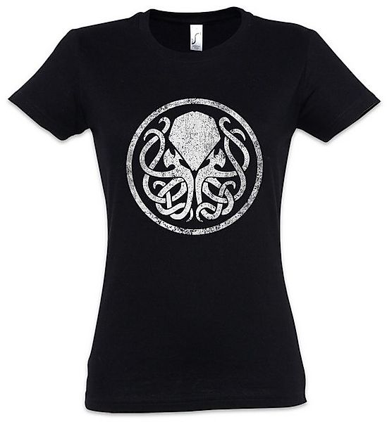 Urban Backwoods Print-Shirt Circle Logo Cthulhu Damen T-Shirt Lovecraft Ark günstig online kaufen