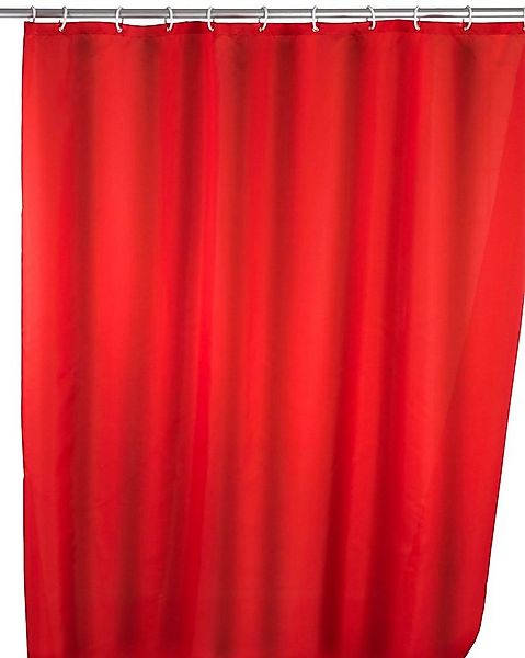 WENKO Duschvorhang Uni Red Breite 180 cm, Höhe 200 cm, waschbar günstig online kaufen