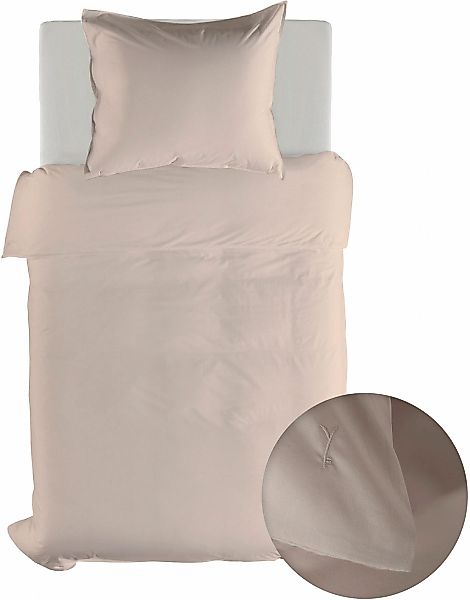 YELLOW Bettwäsche "Suite-Mumbai" 2 Stk. Uni Design, 100% Baumwolle ab 135x2 günstig online kaufen
