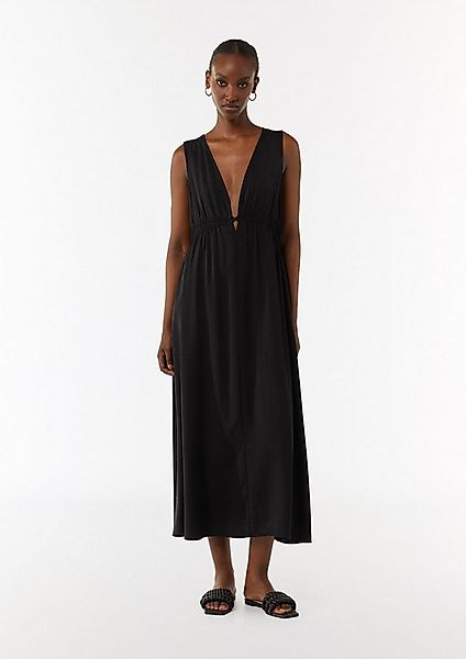 comma Maxikleid Kleid Kleid mit elastischem Bund günstig online kaufen