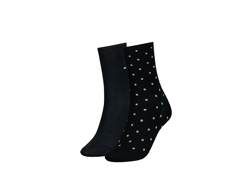Tommy Hilfiger Socken TH WOMEN SOCK DOT 2P (2-Paar, 2 Paar) mit feinem Ripp günstig online kaufen