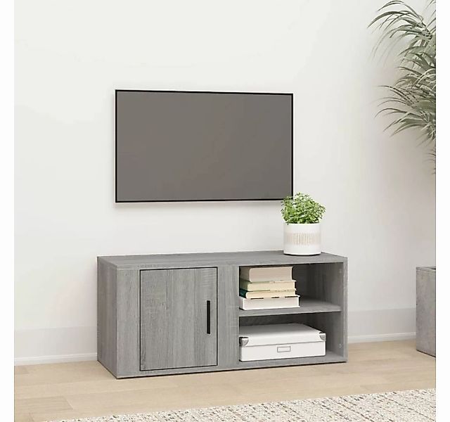 furnicato TV-Schrank Grau Sonoma 80x31,5x36 cm Holzwerkstoff günstig online kaufen