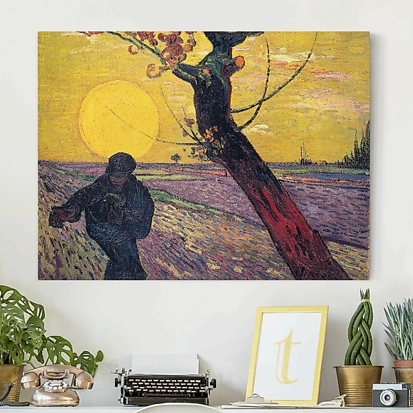 Leinwandbild Kunstdruck - Querformat Vincent van Gogh - Sämann günstig online kaufen