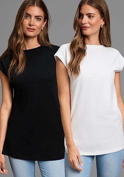 Laura Scott Longshirt 2er-Pack, in verlängerter Form günstig online kaufen