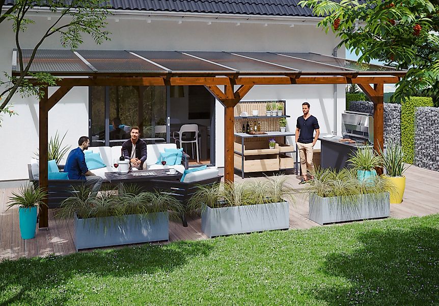 Skanholz Terrassendach "Andria" Leimholz günstig online kaufen