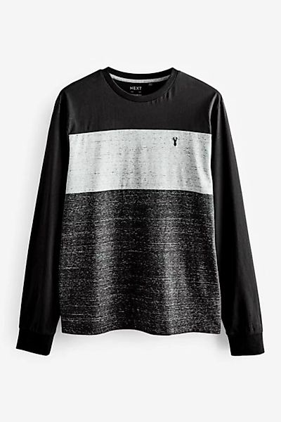 Next Langarmshirt Langarm-T-Shirt in Blockfarben (1-tlg) günstig online kaufen