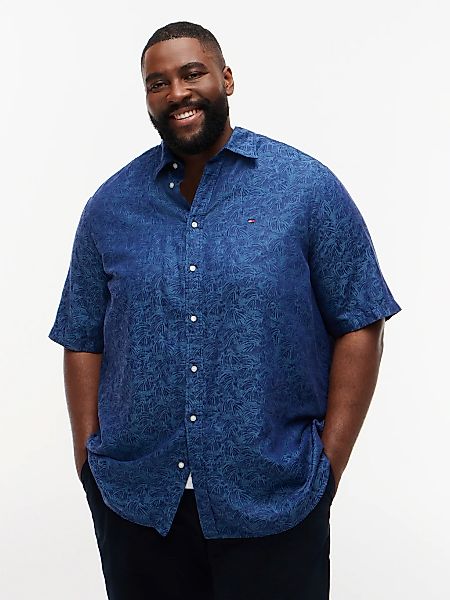 Tommy Hilfiger Big & Tall Kurzarmhemd "BT-LI TENCEL JAQUARD" Große Größen, günstig online kaufen