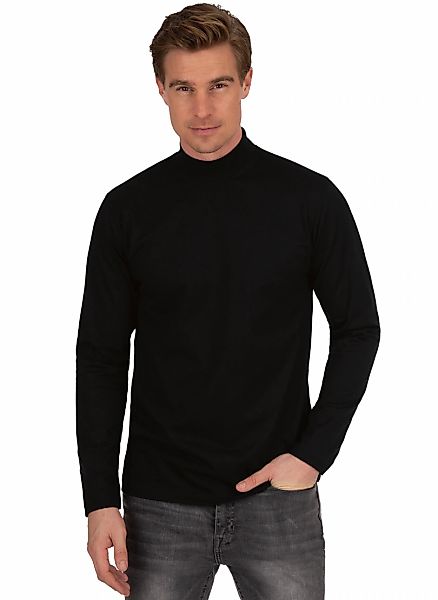 Trigema Longsleeve "TRIGEMA Langarm Shirt mit Stehkragen" günstig online kaufen