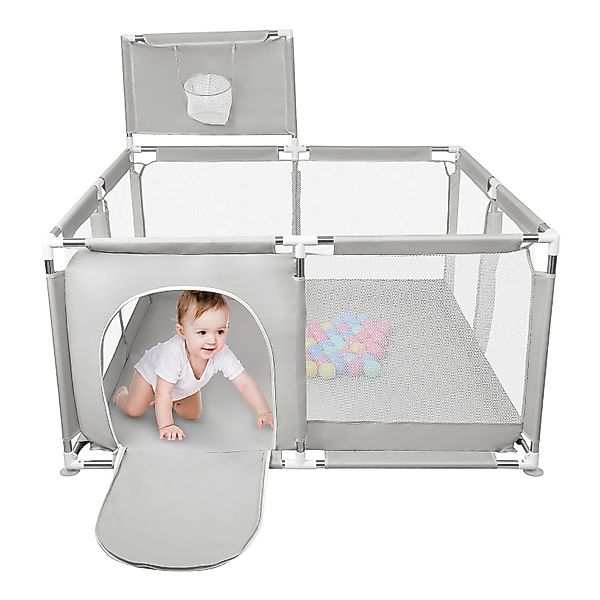 JEOBEST Laufstall Laufstall Baby 126x66cm Laufgitter günstig online kaufen