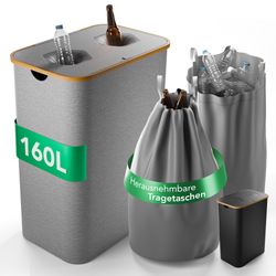 NewHabitat Flaschenkorb Pfandflaschen Sammelbehälter inkl. 2x günstig online kaufen