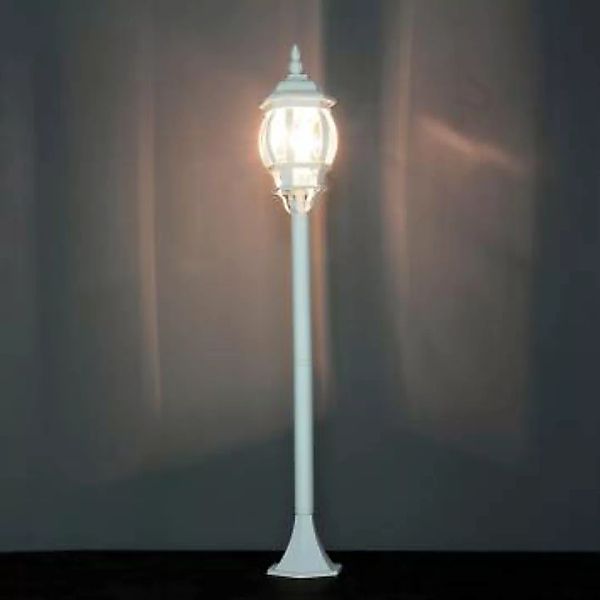 Weiße Außen Steh Leuchte BREST 115,5cm regenfest günstig online kaufen