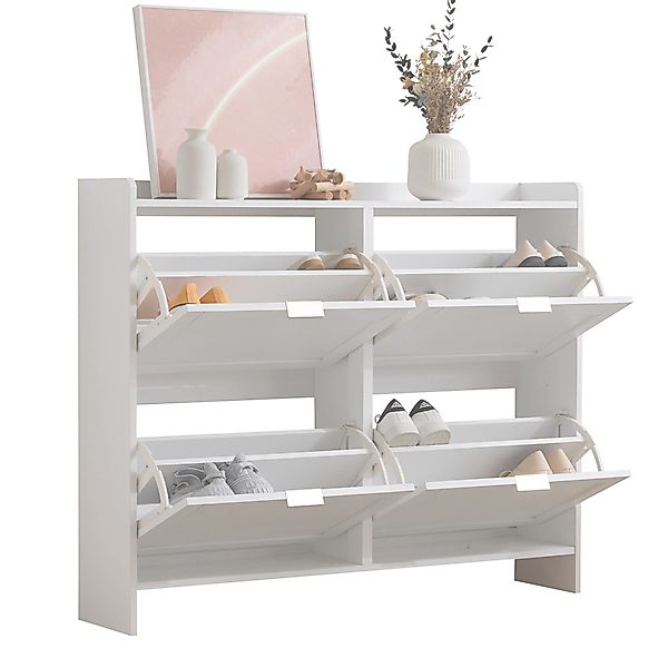 Refined Living Schuhschrank mit 4 Klappenfächern, günstig online kaufen