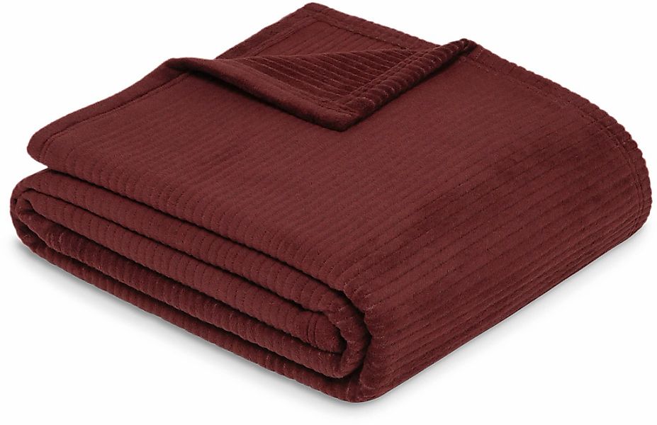 IBENA Wohndecke "Wohndecke Cordoba" Mit trendiger Cord-Struktur, made in Ge günstig online kaufen