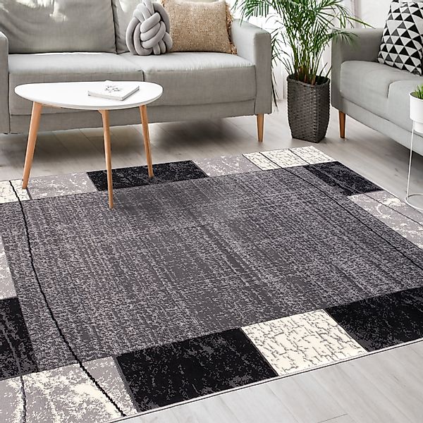 Mazovia Designteppich Modern Teppich Kurzflor Wohnzimmerteppich günstig online kaufen