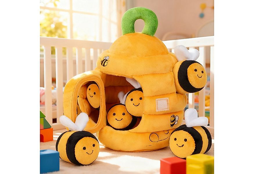 REDOM Kuscheltier Sensorisches Babyspielzeug Plüsch-Wabe Plüschtier Lernspi günstig online kaufen