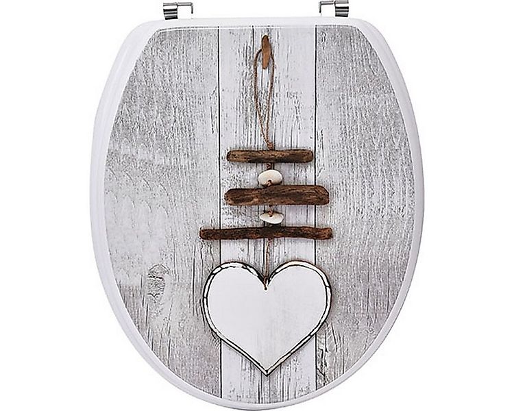 TENDANCE WC-Sitz Klositz Toilettensitz aus Holz Modell Herz günstig online kaufen