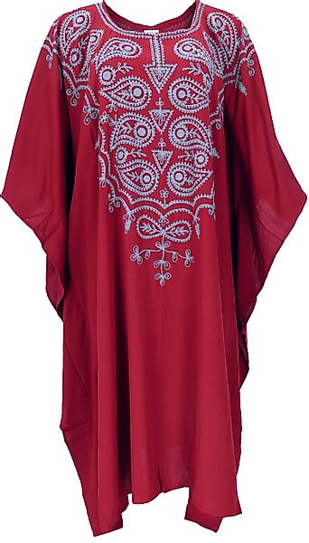 Guru-Shop Midikleid Mittellanger bestickter Boho Kaftan, günstig online kaufen