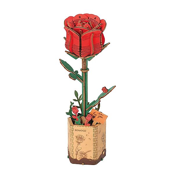Robotime 3D-Puzzle TW042 - Rote Rose günstig online kaufen