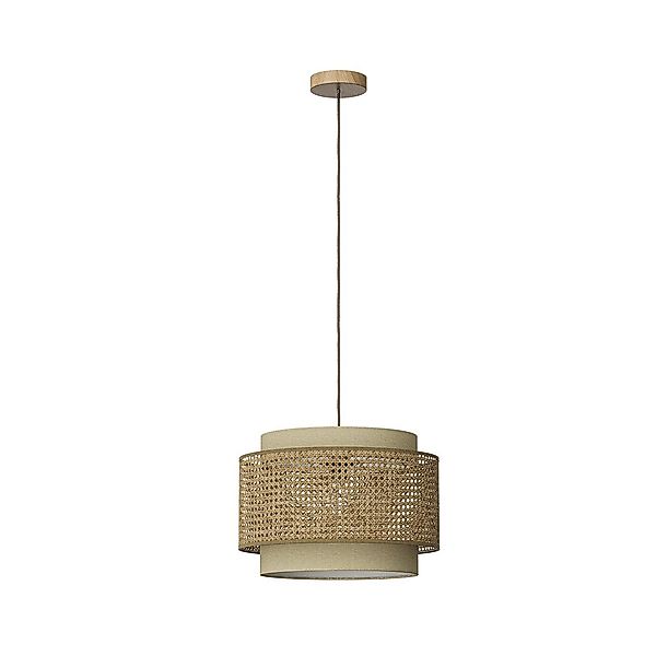 Vicco Pendelleuchte Morten, Rattan/Creme, 45 x günstig online kaufen