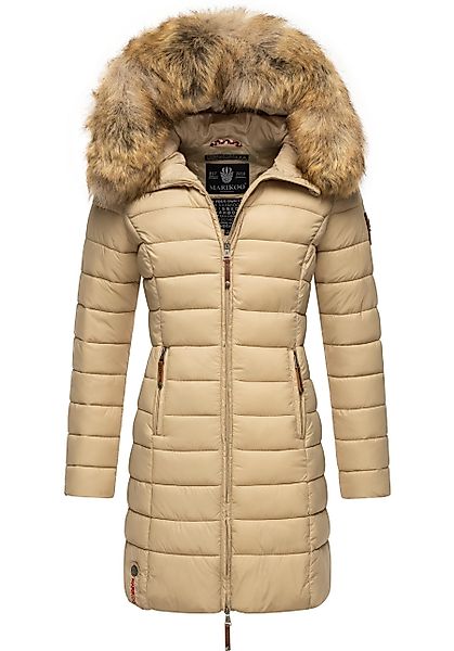 Marikoo Steppmantel "Rose-Stepp" zeitloser Winterparka mit großer Kunstfell günstig online kaufen
