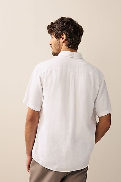 Next Kurzarmhemd Kurzärmeliges Hemd aus Leinen-Baumwollgemisch günstig online kaufen