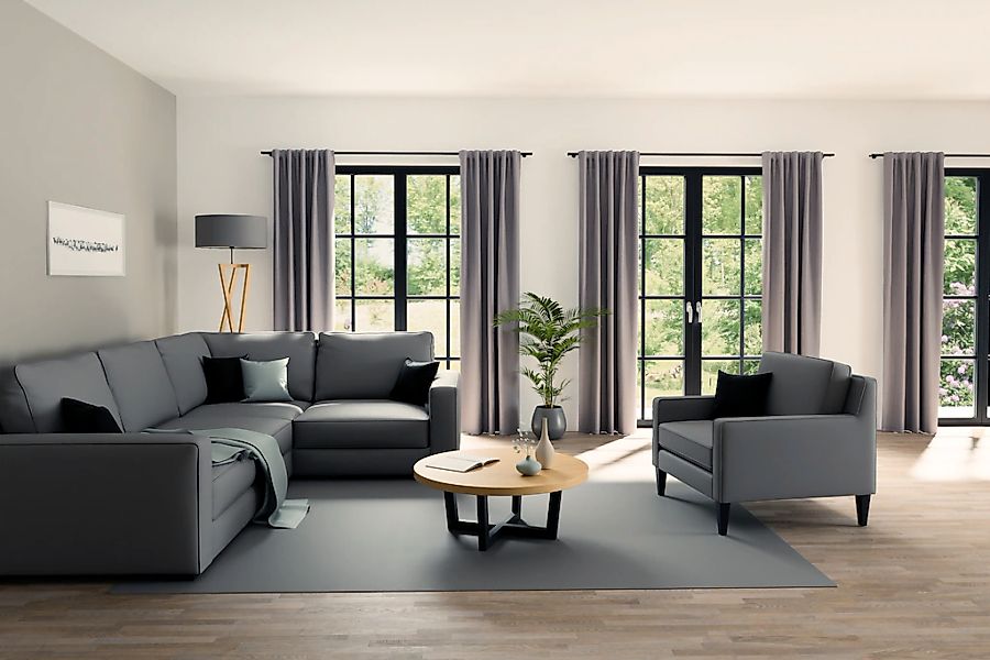 HOMING Vorhang "Sven" verdeckte Schlaufen 1 Stk. tlg. Fertigschal günstig online kaufen