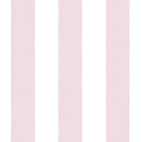 PROFHOME 381482-GU Kinder Tapete Streifentapete Matt Rosa Weiß 0,53 m x 10, günstig online kaufen