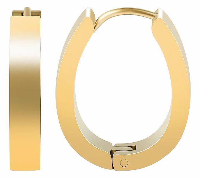 Adelia´s Paar Creolen "Damen Ohrringe – Creole aus Edelstahl" Perfekt als G günstig online kaufen