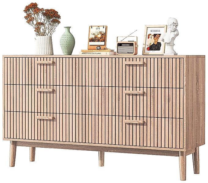 FUROKOY Sideboard Kommode Holz Mit rutschfesten günstig online kaufen