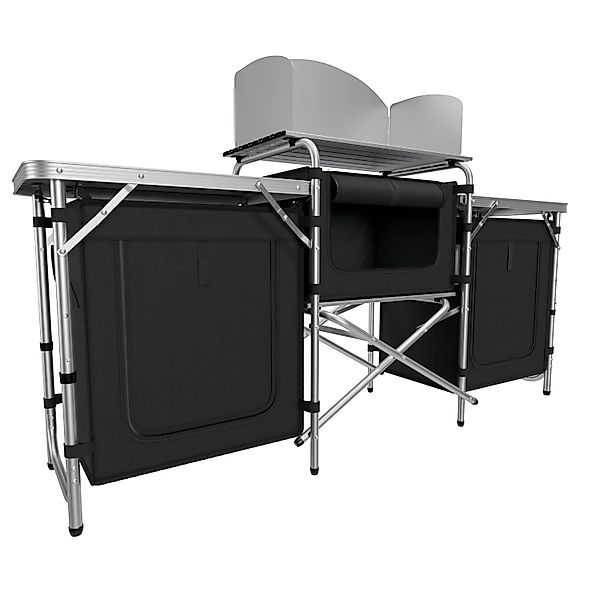24MOVE Campingküche Campo Faltbar Alu Arbeitsplatte Staufächer günstig online kaufen