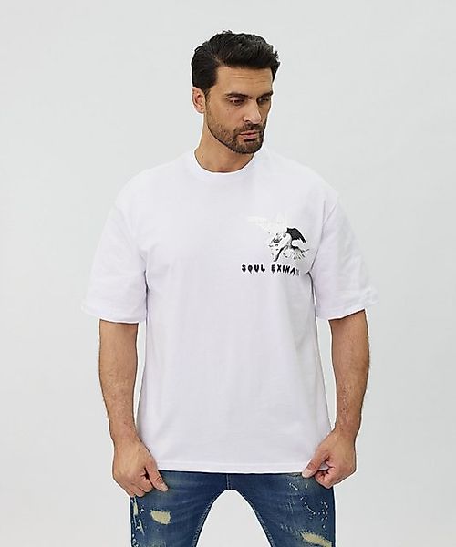 Denim House T-Shirt Lässiges Oversized T-Shirt mit besonderem Digitalprint günstig online kaufen
