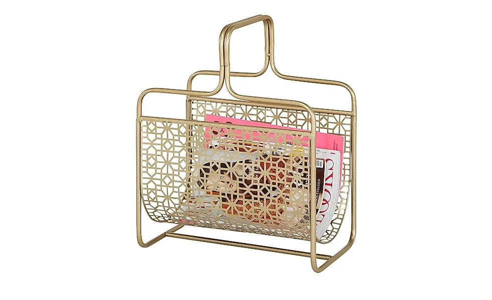 Zeitungsständer  Gleam ¦ gold ¦ Metall ¦ Maße (cm): B: 37 H: 45 T: 22.0 Auf günstig online kaufen