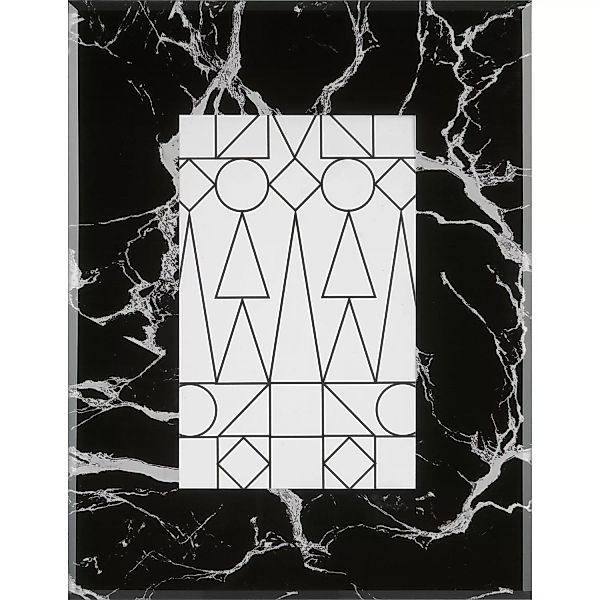 Bilderrahmen aus Glas Midnight Mystery 10 cm x 15 cm Marmoroptik Schwarz günstig online kaufen