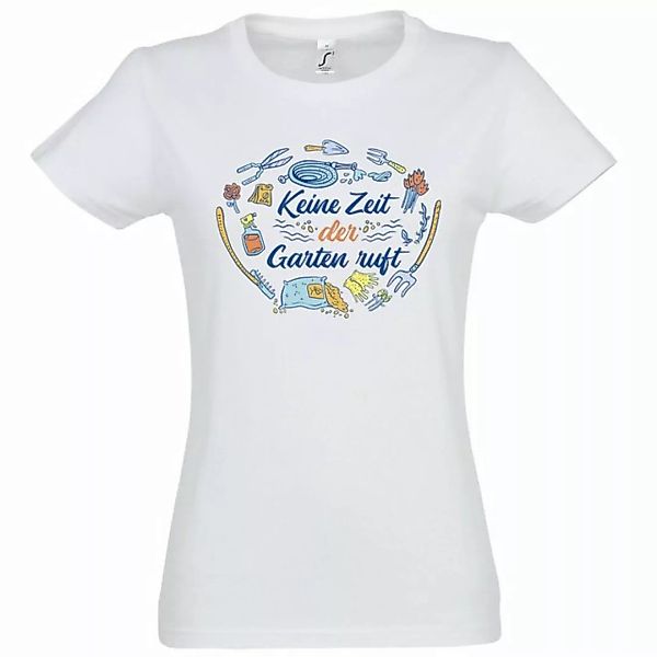 Youth Designz T-Shirt "Keine Zeit der Garten ruft" Damen Shirt mit trendige günstig online kaufen