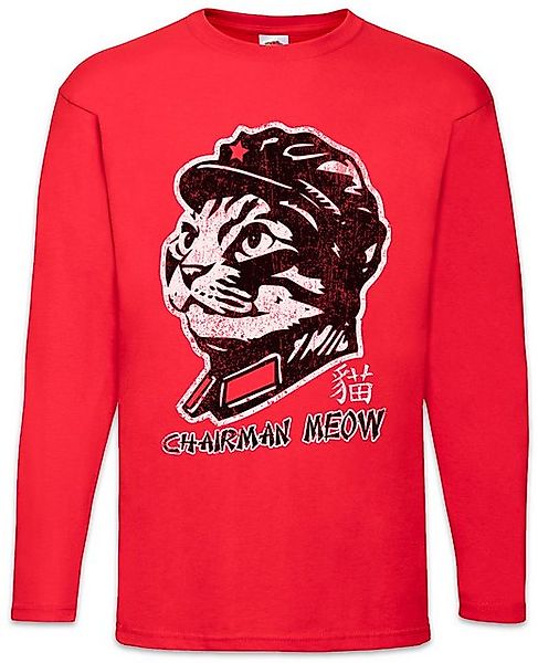 Urban Backwoods Langarmshirt Chairman Meow Langarm T-Shirt Mao Cat Cats Soc günstig online kaufen