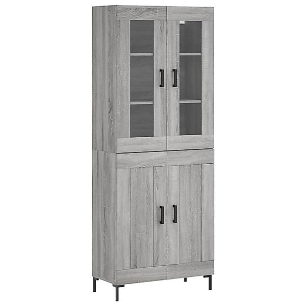 vidaXL Highboard Grau Sonoma 69,5x34x180 cm Holzwerkstoff 3198343 günstig online kaufen