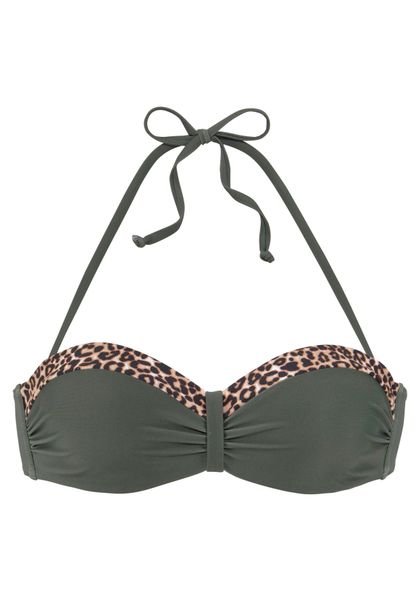 LASCANA Bügel-Bandeau-Bikini-Top Adelin, mit bedruckten Einsätzen günstig online kaufen