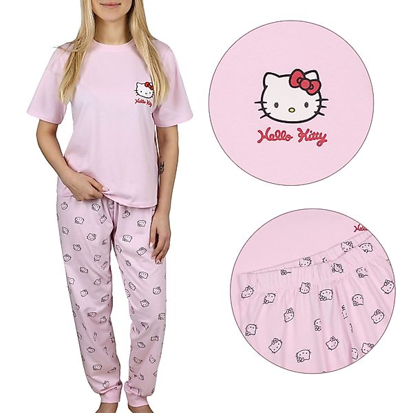 Sarcia.eu Schlafanzug Hello Kitty Damen-Pyjama mit günstig online kaufen