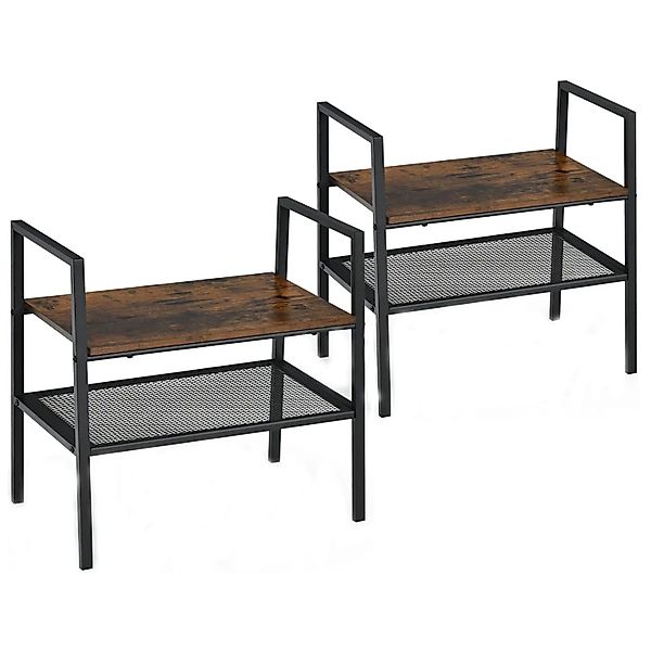 Costway 2-Set 2-Stöckiges Lagerregal günstig online kaufen