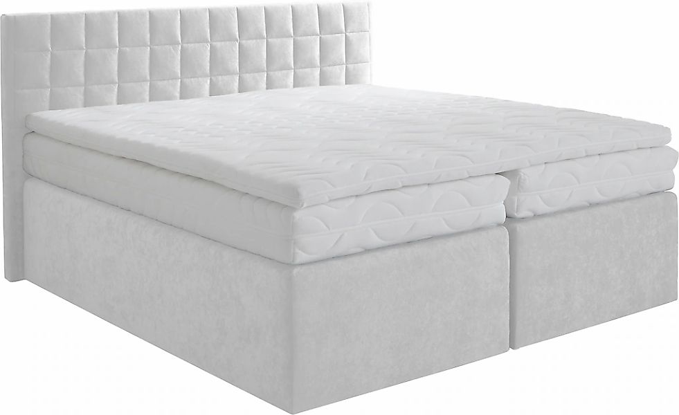 Westfalia Schlafkomfort Boxspringbett mit schöner Kopfteilversteppung günstig online kaufen