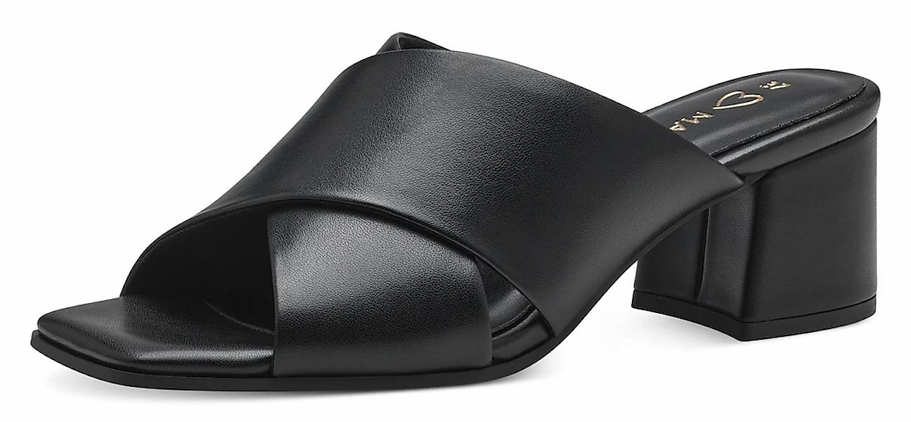 MARCO TOZZI Pantolette, Blockabsatz, Sommerschuh, Schlappen mit gekreuzter günstig online kaufen