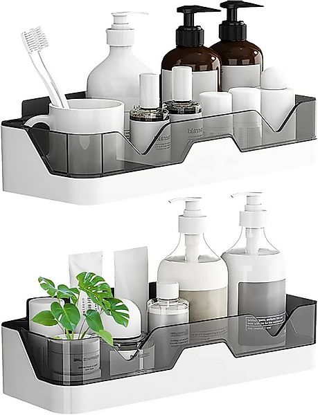 NUODWELL Duschregal 2 Stück Duschablage Ohne Bohren,Wandmontage Badezimmerr günstig online kaufen