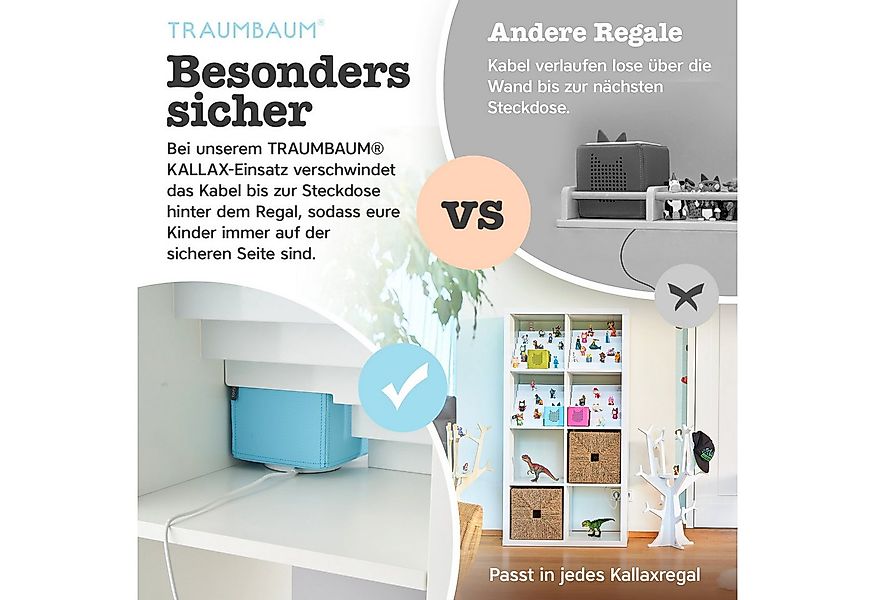 TRAUMBAUM® Kinderregal Tonie Regal als Einsatz für IKEA KALLAX, vollständig günstig online kaufen