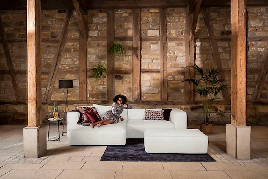 W.SCHILLIG Ecksofa »around-the-block« inklusive Hocker, mit eleganter Biese günstig online kaufen