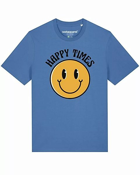 wat? Apparel Print-Shirt Happy times smiley emoji (1-tlg) günstig online kaufen