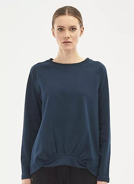 Sweatshirt Aus Bio-baumwolle Mit Stylischem Saum günstig online kaufen