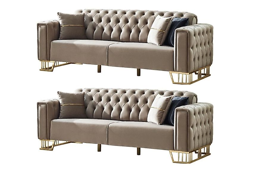 Villa Möbel Polstergarnitur Royce Beige, (Set, günstig online kaufen