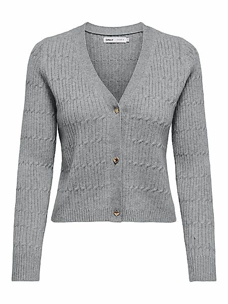 ONLY Strickjacke "ONLKATIA LS CABLE V-NECK CARDIGAN CC KNT" günstig online kaufen
