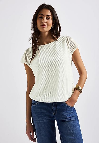 STREET ONE 2-in-1-Shirt, in Mesh-Optik günstig online kaufen
