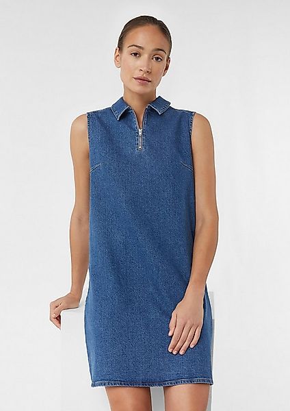 comma Minikleid Kleid Kurzes Kleid aus Heavy Denim mit Hemdkragen günstig online kaufen